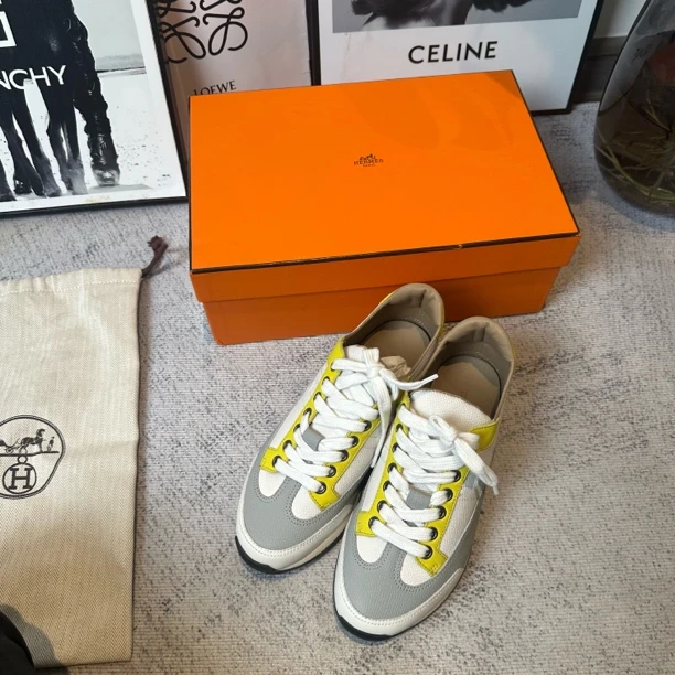 99新 Hermes/爱马仕 葡萄籽奢潮/爱马仕运动鞋/35码