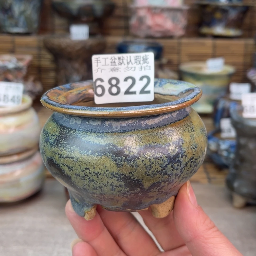 手工花盆默认瑕疵完美者勿拍