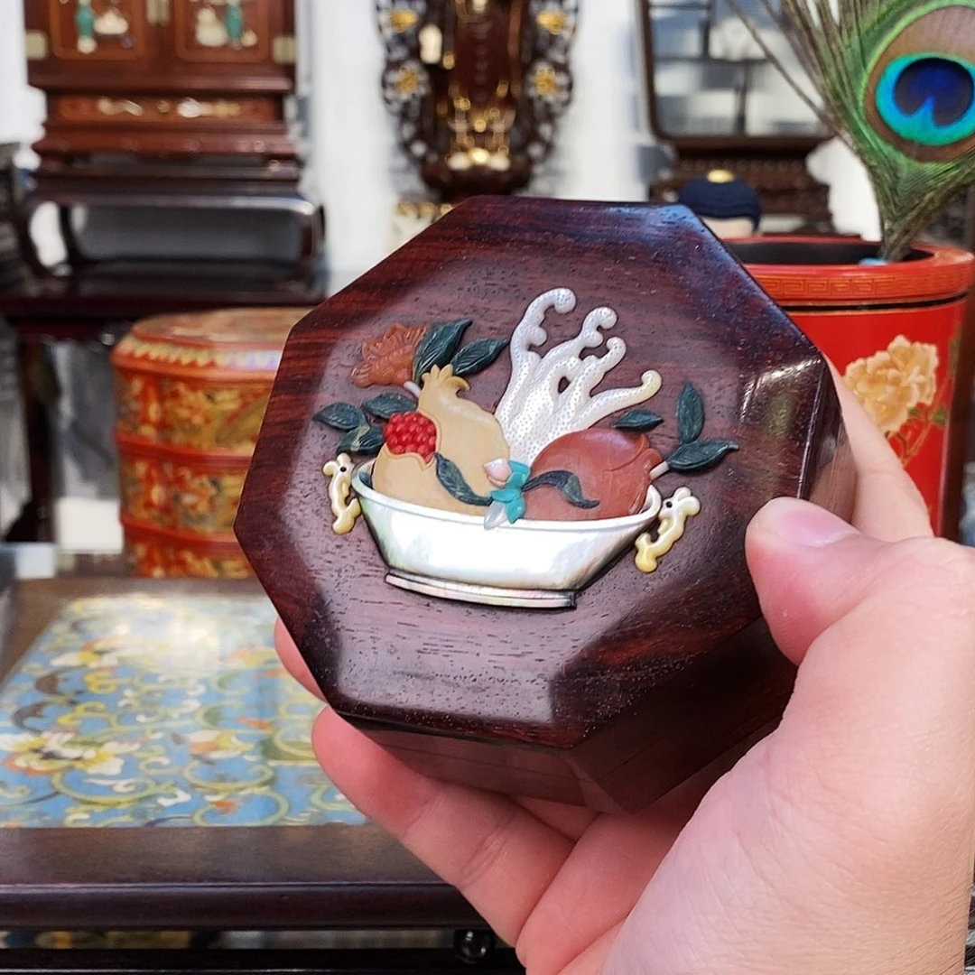 紫檀木类成套家具小叶紫檀盒子