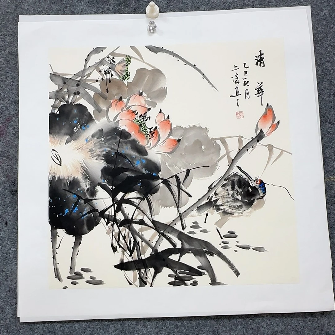 国画国画作品山水花鸟