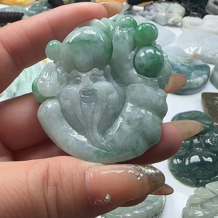 翡翠未镶嵌颈饰保真天然A货翡翠