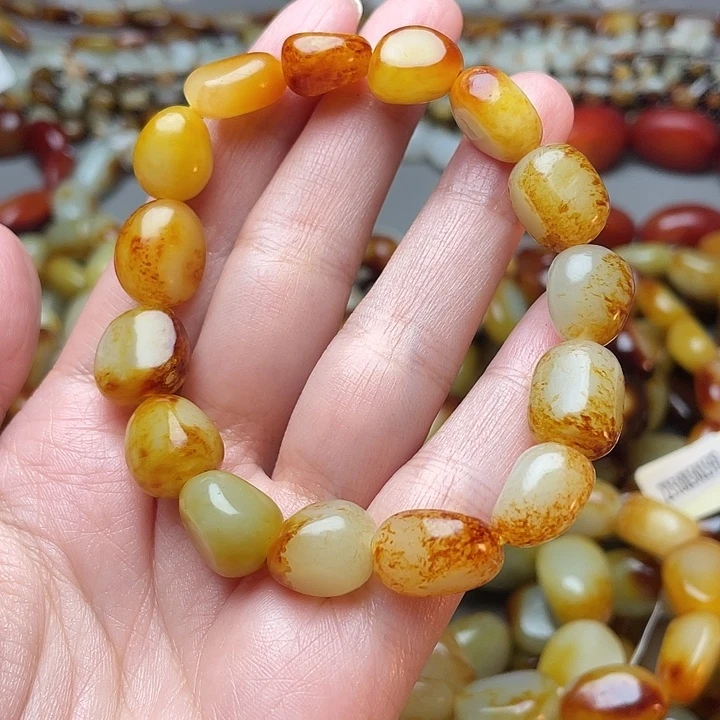 和田玉未镶嵌手链