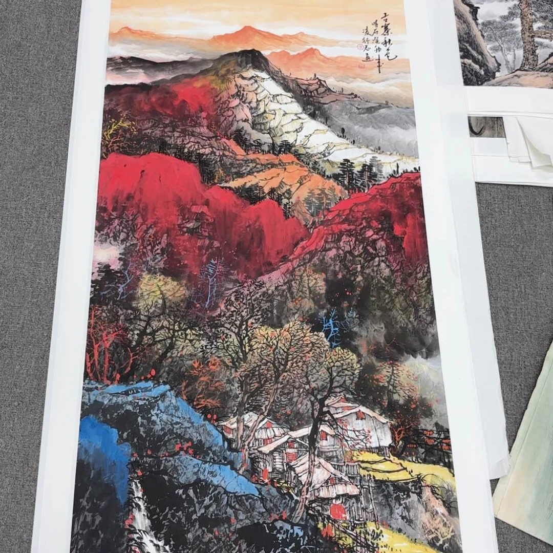 国画国画作品多次