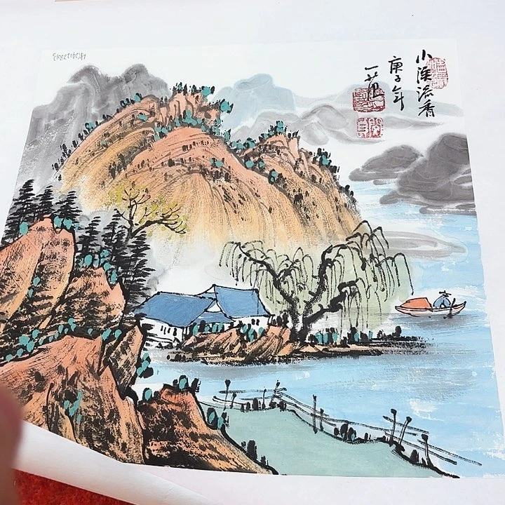 国画姜国华老师国际展览原作