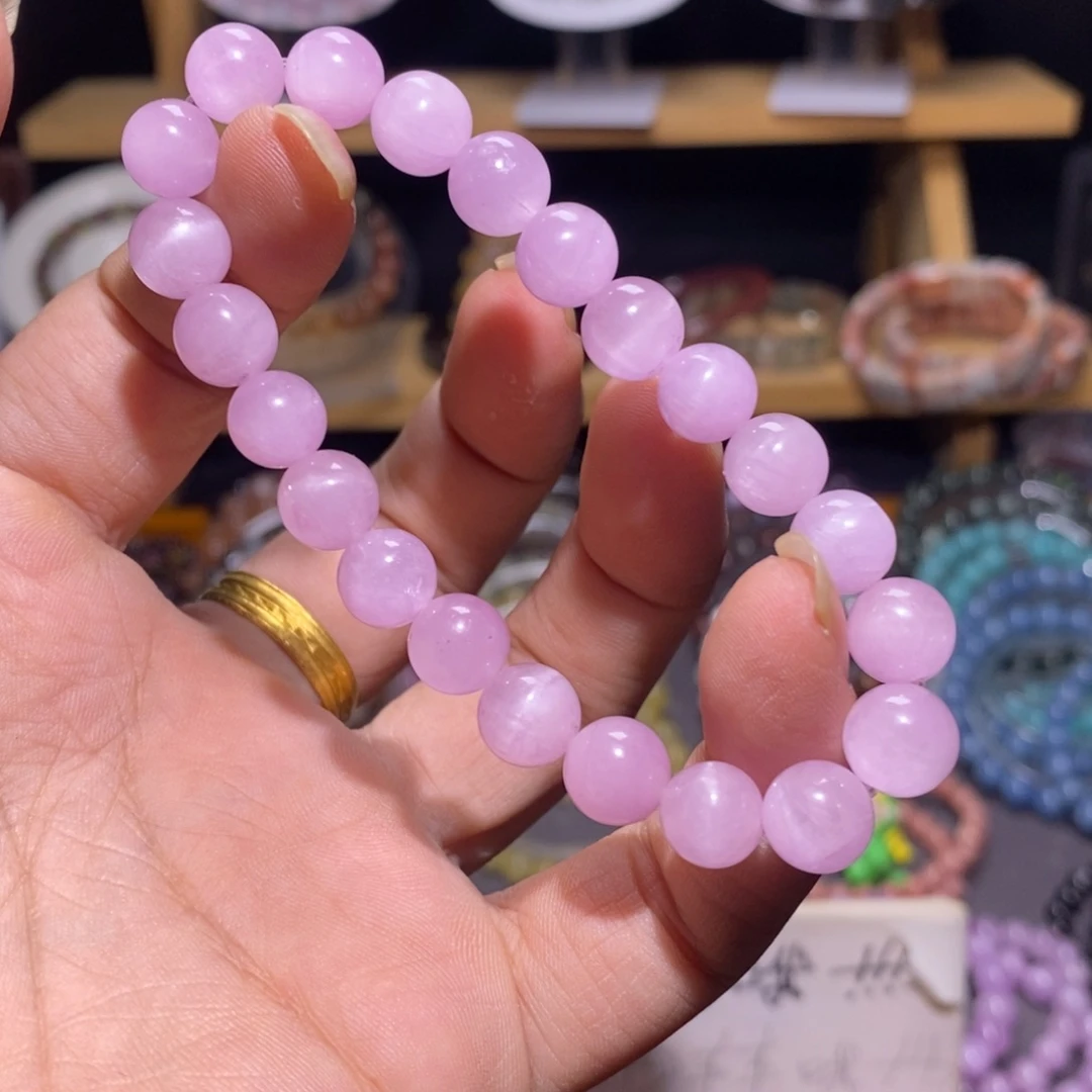 手链水晶未镶嵌15 猫眼紫锂辉 8+