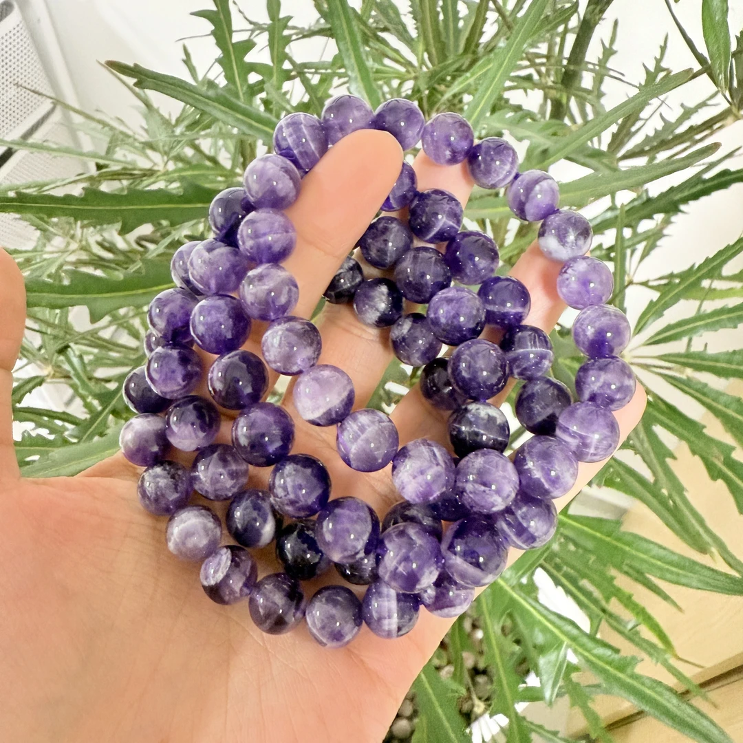 非金属仿水晶手链  梦幻紫水晶手串高贵色泽旺运助事业时尚饰品