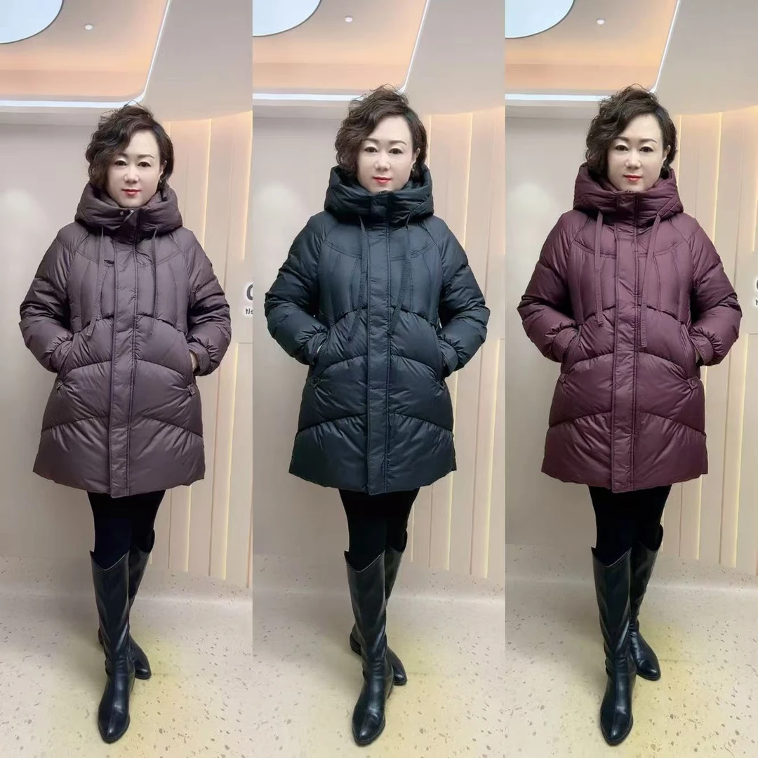 2025时尚洋气中款羽绒服