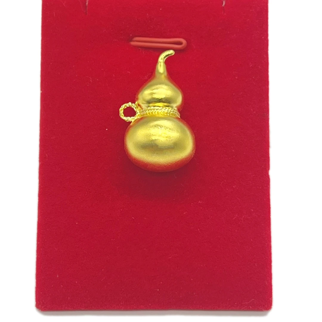 吊坠足银 足银吊坠-实心小葫芦吊坠