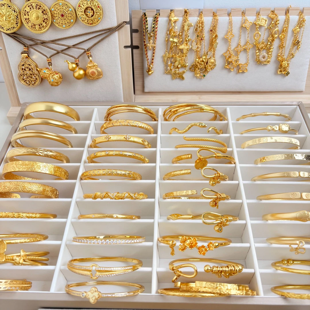 铜合金手镯 铜合金镀24饰品手镯手链项链【直播间专用链接】