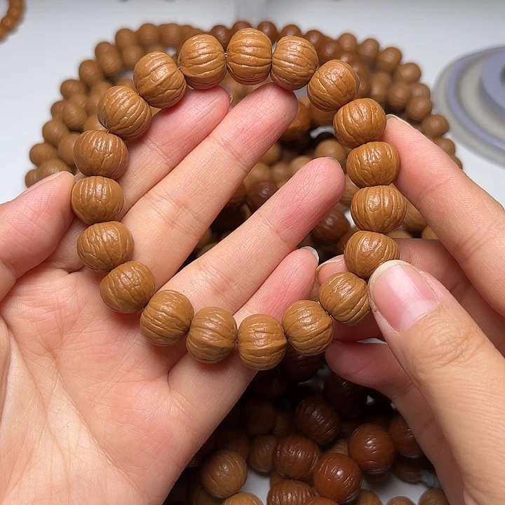 刘***)猴头核桃手串14+同尺南瓜手串