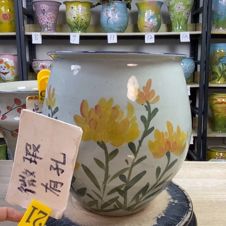 景德镇高温陶瓷花盆