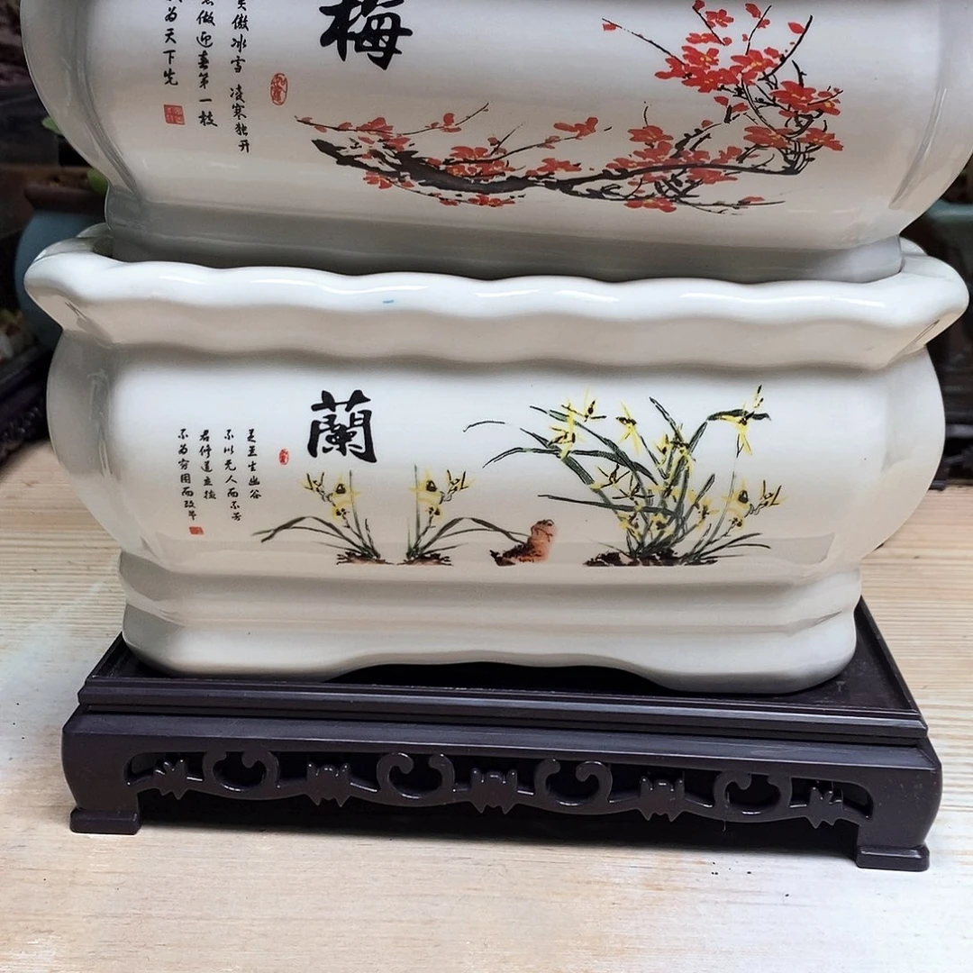 紫砂花盆陶瓷艺术作品欣赏
