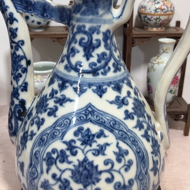 追***宝摆件青花执壶88888888