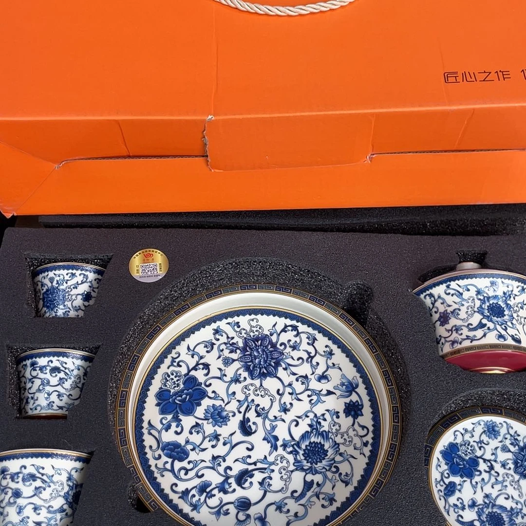 景德陶瓷盖碗茶具