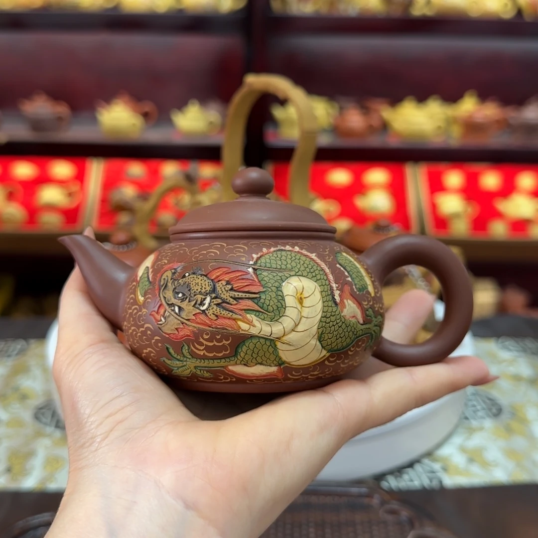 茶壶紫砂龙腾盛世