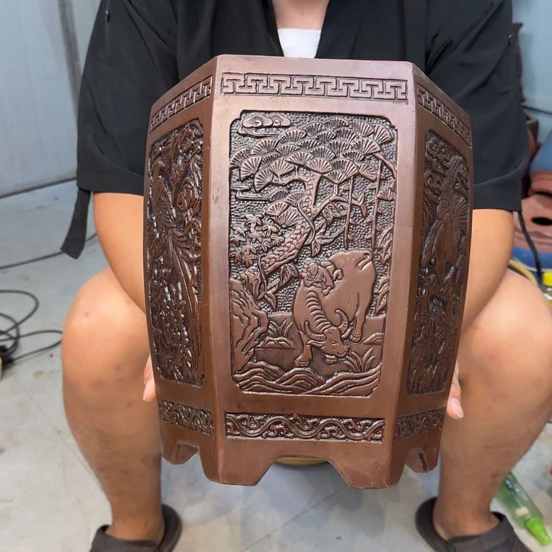 紫砂花盆口径20.25口径