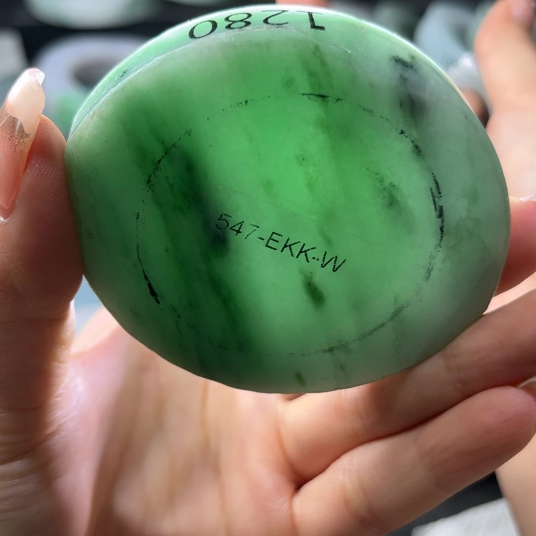 定制翡翠手镯未镶嵌56贵妃