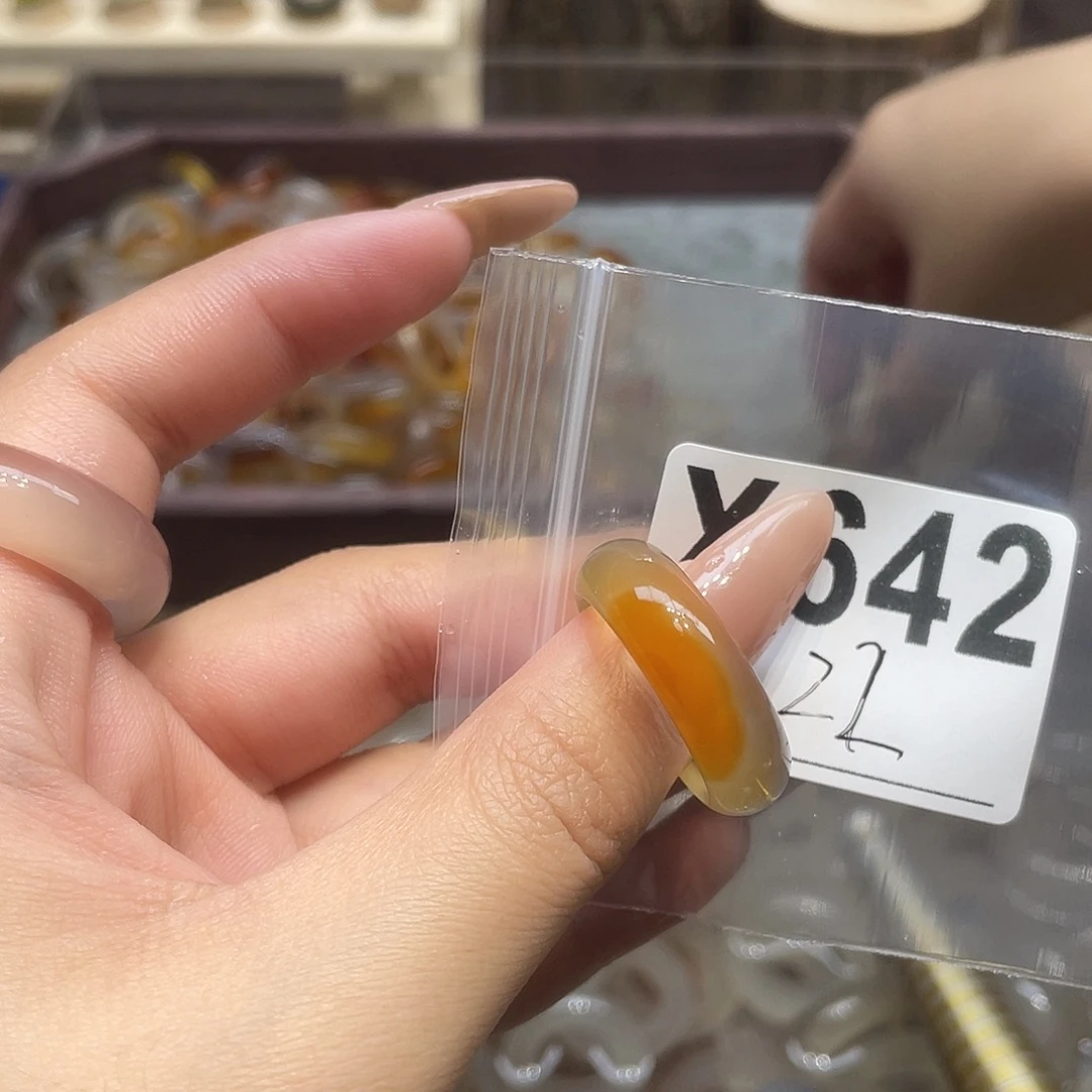 玛瑙/玉髓未镶嵌戒指642