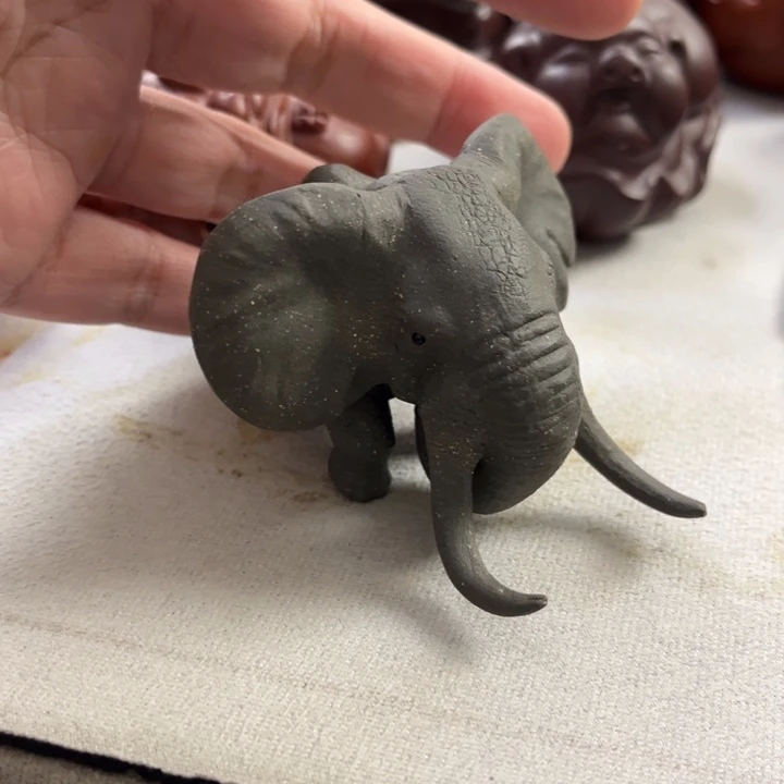 牛****茶宠紫砂紫砂大象