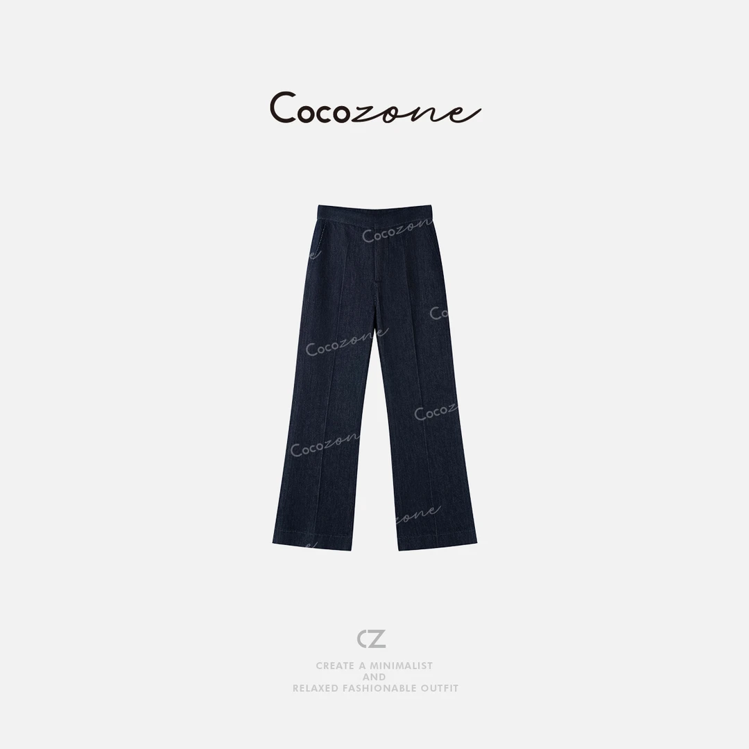 COCO ZONE 刘一一 早春新款复古水洗显瘦牛仔裤ACD1A0398