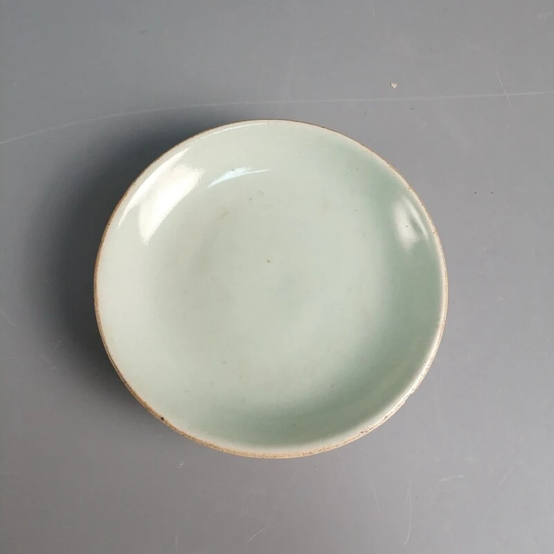 清道光 豆青釉盘-M25KZ003B88