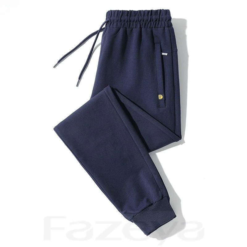 彩羊春秋季男士卫裤宽松直筒运动裤中年爸爸休闲裤束脚