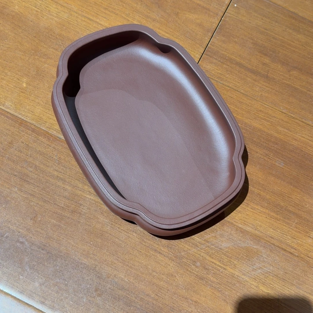 星***9紫砂花盆原矿紫泥