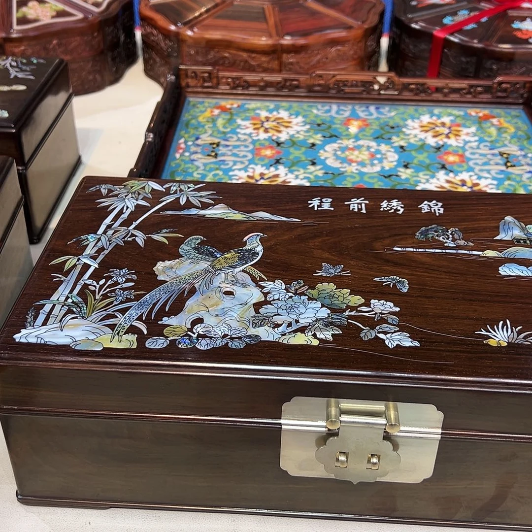 程***程紫檀木类家具首饰盒111111