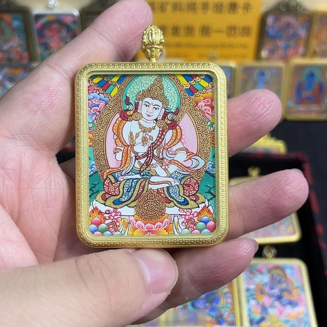 吊坠晴**里金刚萨朵唐卡