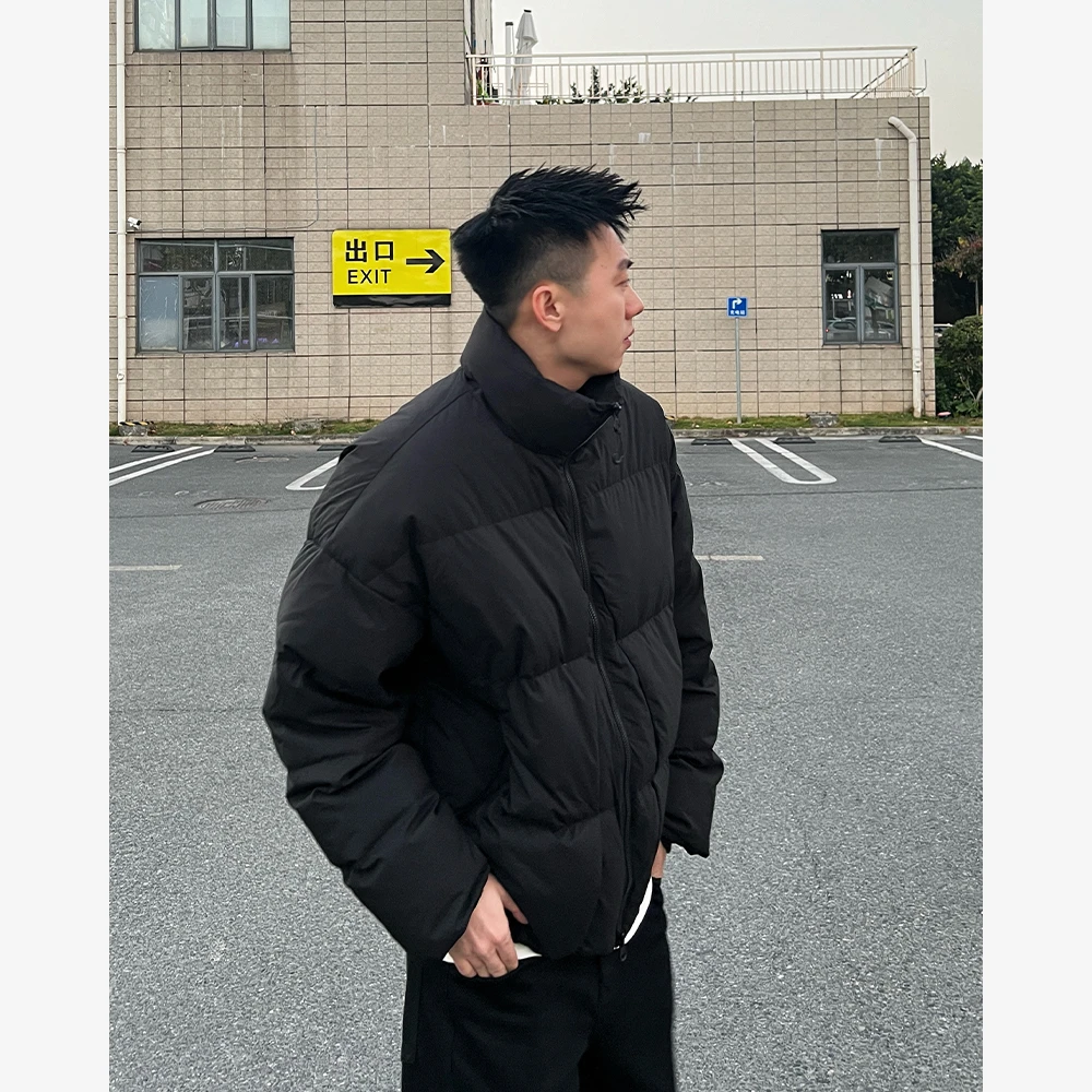 YIHAO STUDIO秋冬新款加厚短款羽绒服情侣休闲时尚男士保暖外套