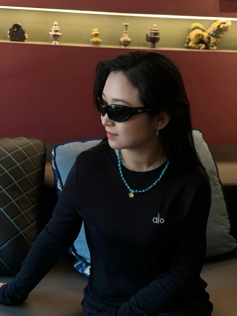 铜合金亚克力项链 叠加款项链简单时尚系列