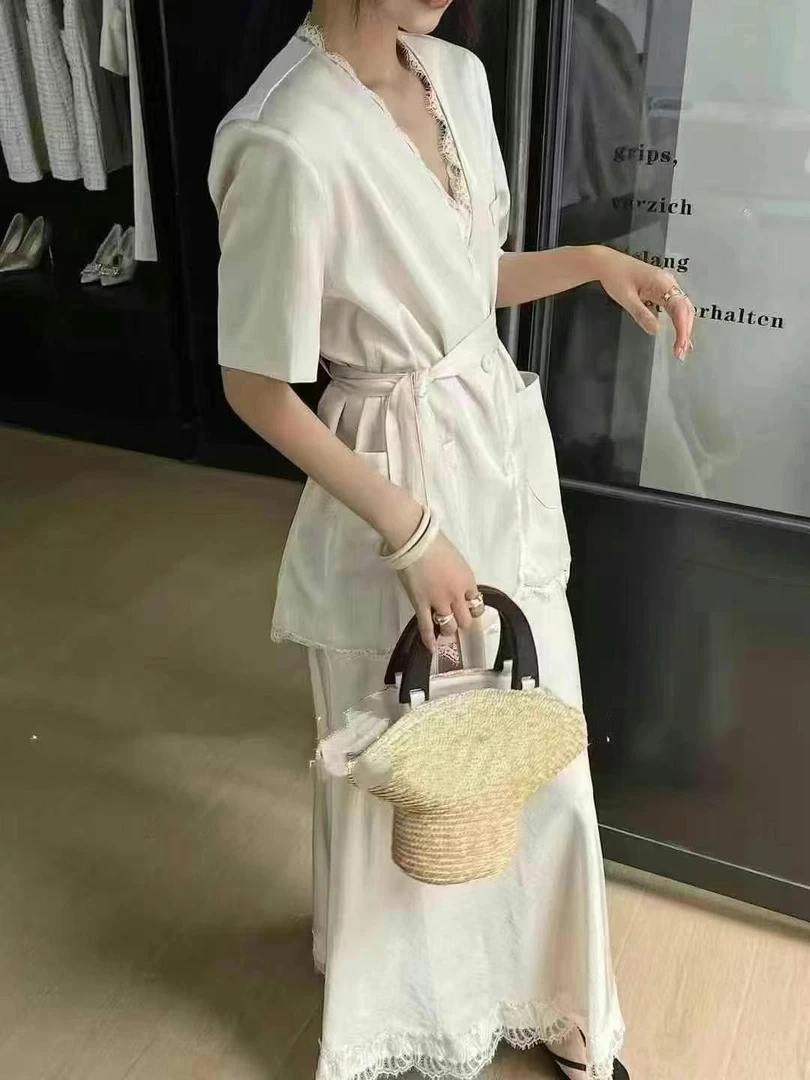 轻奢风国风时尚设计师套装显瘦韩系连衣裙