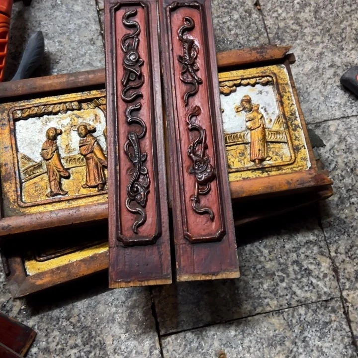 【闪购商品】香榧木南****馆老木雕花板艺术