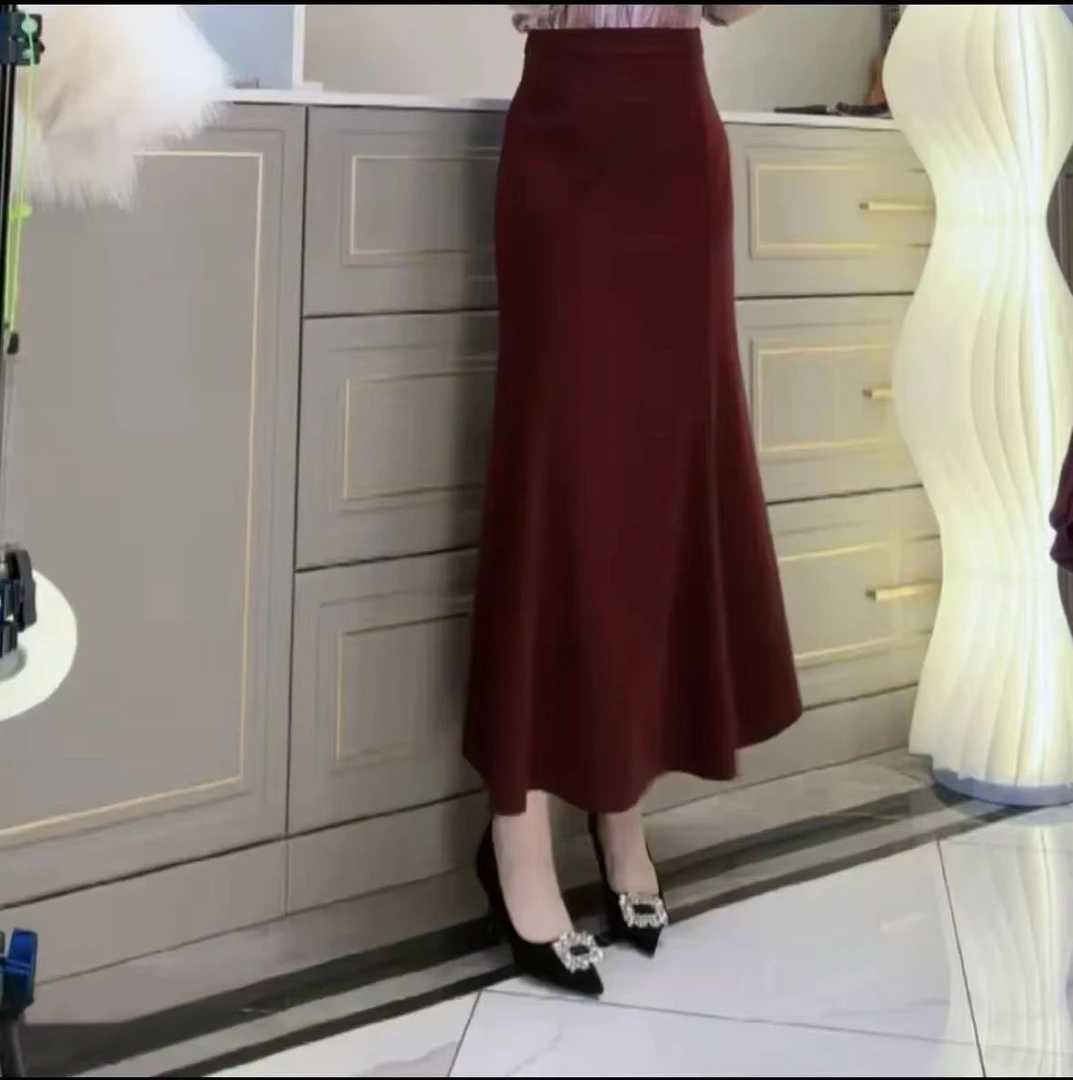 BBBB爆款2024鱼尾裙轻奢半身裙时尚高腰百搭