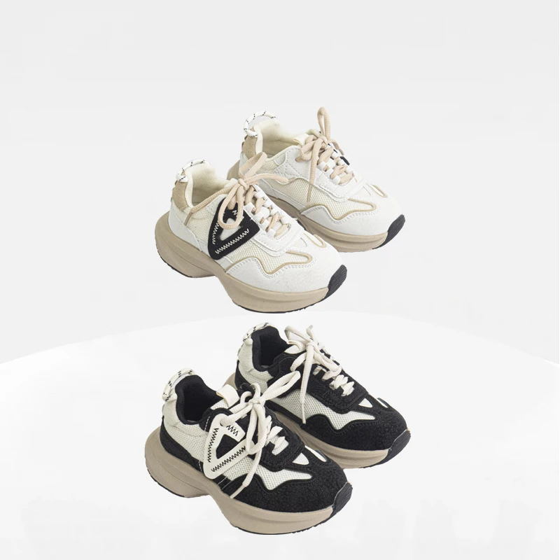 【奥莱】秋季新款轻便真皮儿童鞋减震跑步鞋老爹鞋  35039