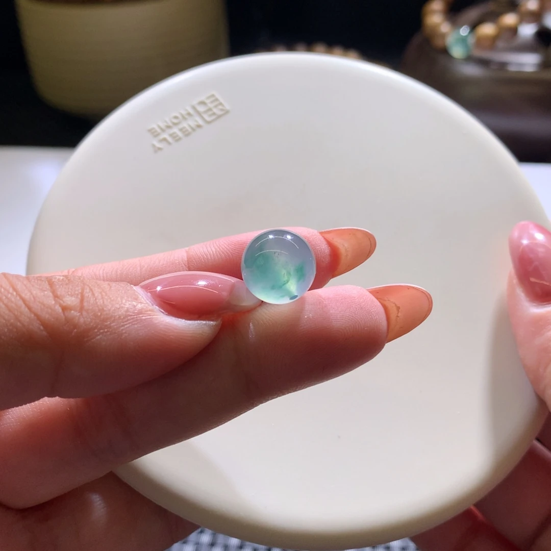 未镶嵌手串翡翠精品飘绿花卡12