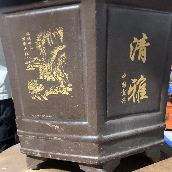 黑色清雅六方大号