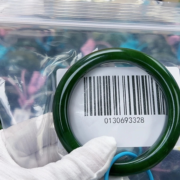 和田玉未镶嵌手镯微瑕5859