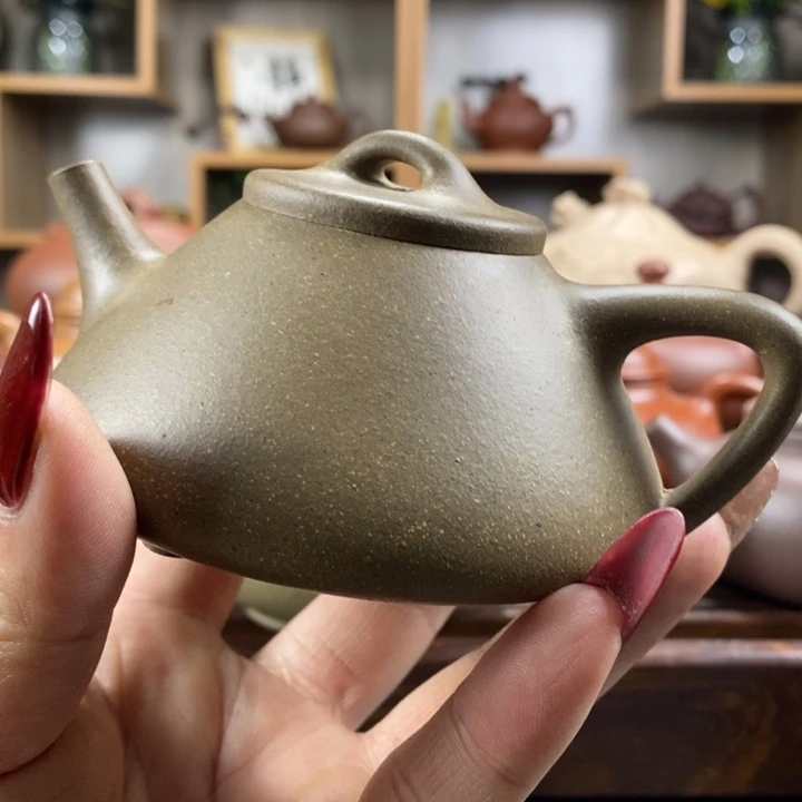 紫砂茶壶一***财原矿紫砂壶