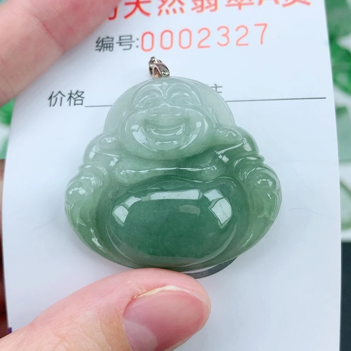 颈饰银S925镶嵌翡翠