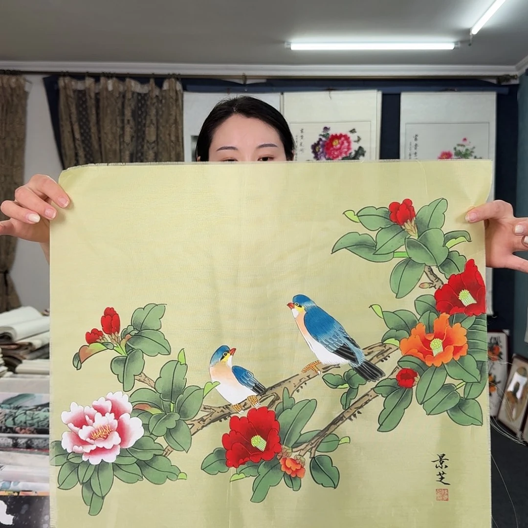 纯手绘国画作品作品