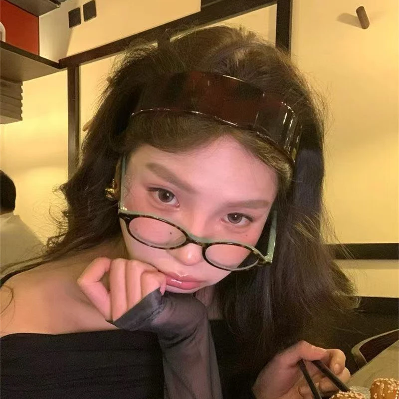 高级感复古豹纹醋酸发箍女2025新款韩式fever同款宽边头箍高颅顶