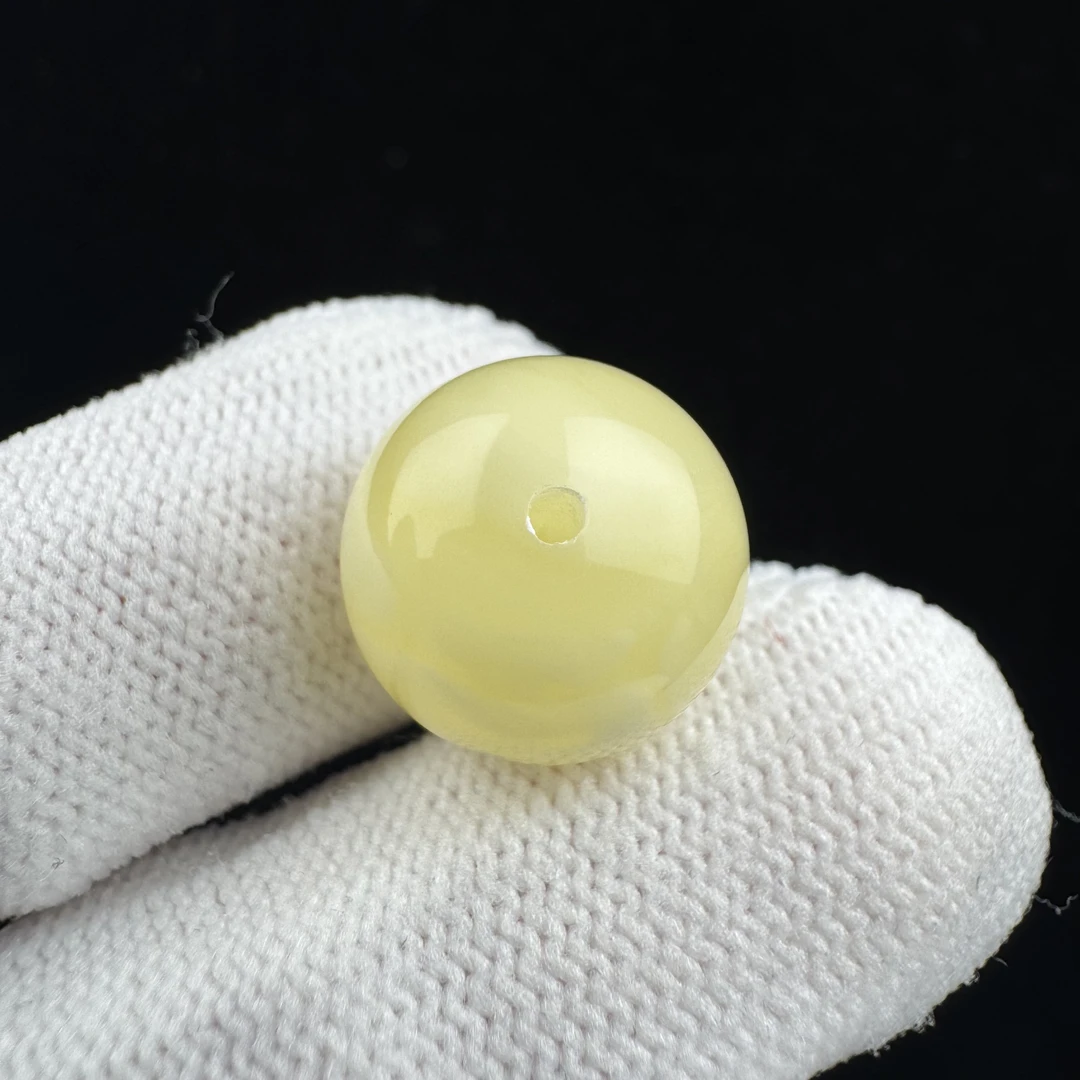 A3014天然蜜蜡制品 圆珠13.9mm一物一图假一罚十