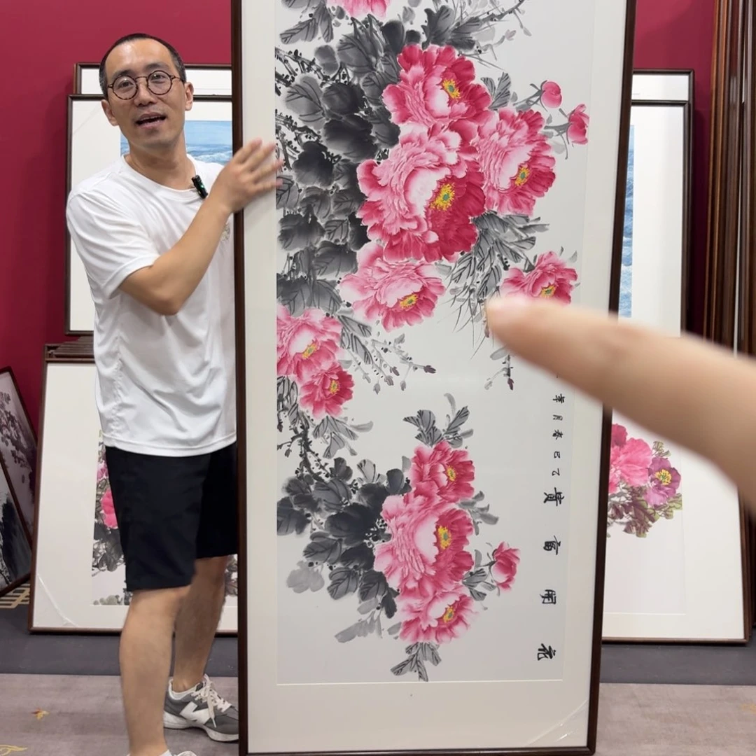 咚***咚国画带框绘画210/80尺寸