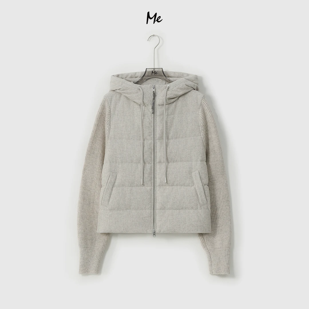 ME【B轻压力羽绒服】白鹅绒北纬38.5°绵羊毛轻盈时尚羽绒服MESA2793
