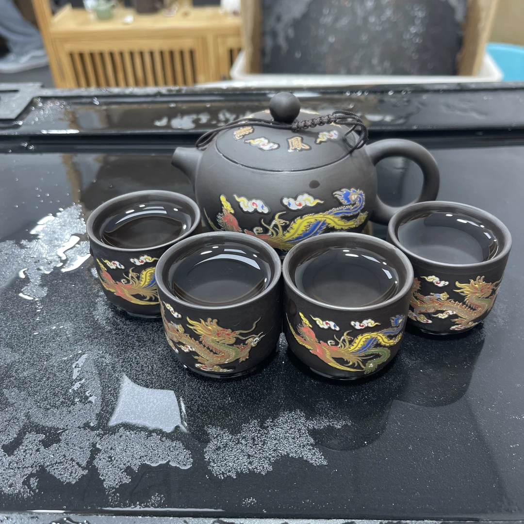 260ml龙凤呈祥变色西施一壶四杯