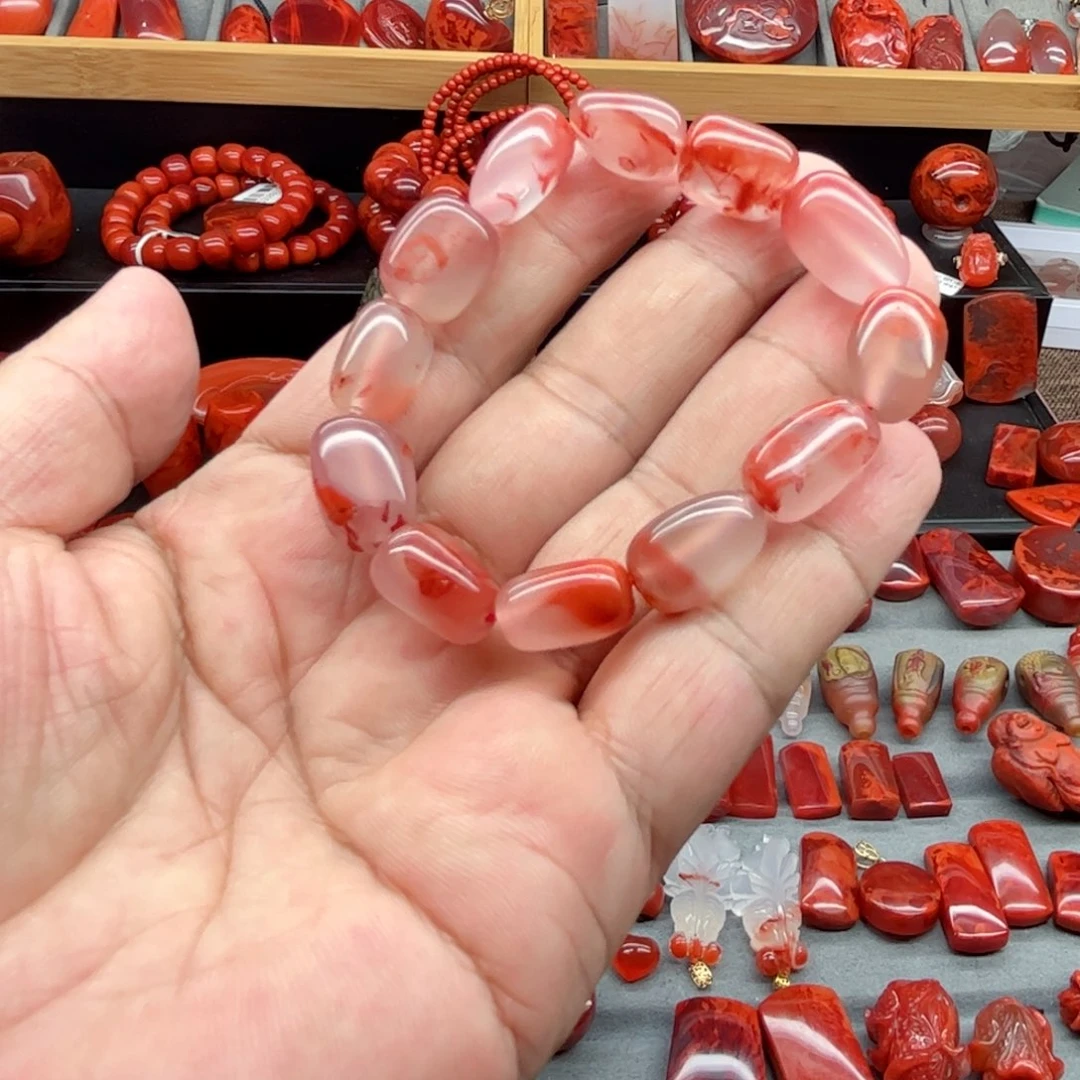 南红玛瑙手串未镶嵌