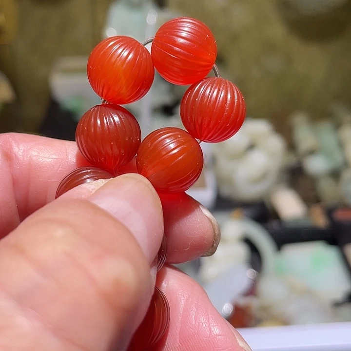 厚***人玛瑙/玉髓合金颈饰挂件