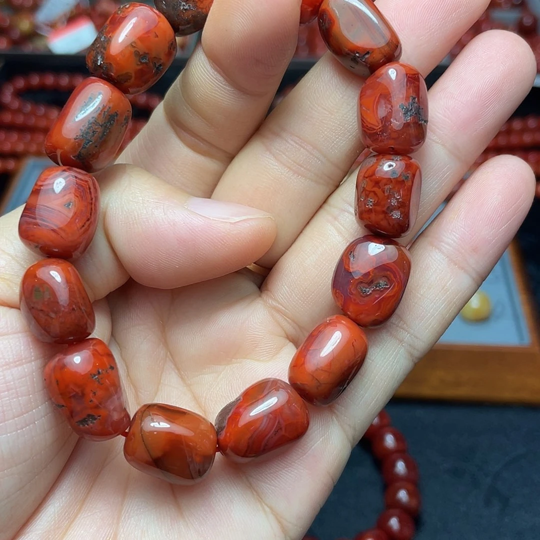 未镶嵌手串南红玛瑙9-10