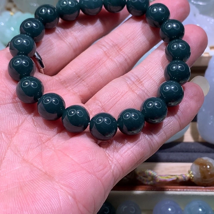 翡翠未镶嵌颈饰/炸/危料 珠串